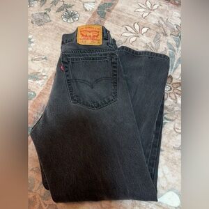 Men’s Levi's 516 Black Denim Jeans